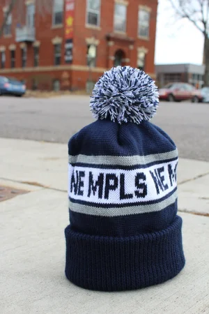 Knit NE mpls Pom Hat — NE mpls